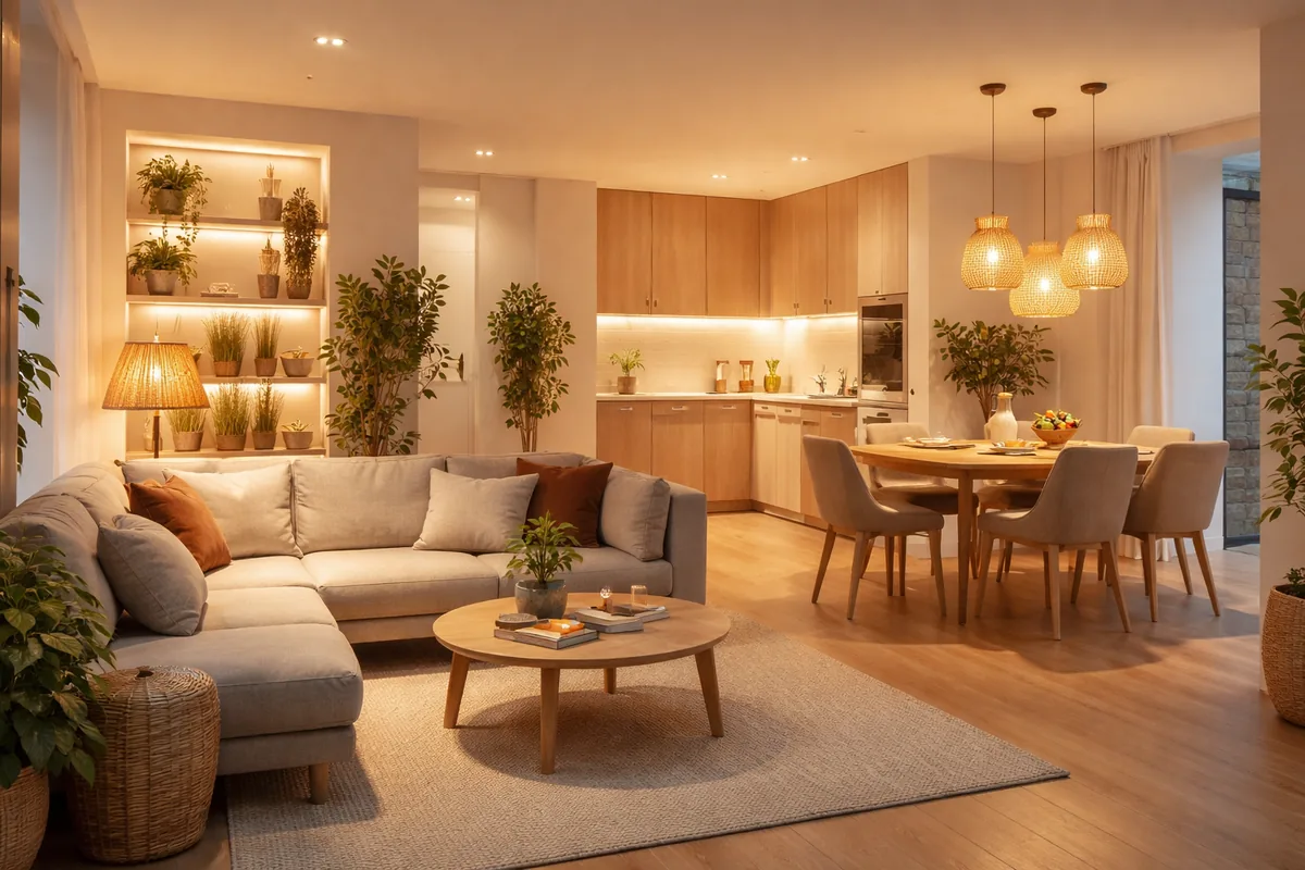 Comment optimiser l'éclairage d'un espace de vie généraliste de 35 m²