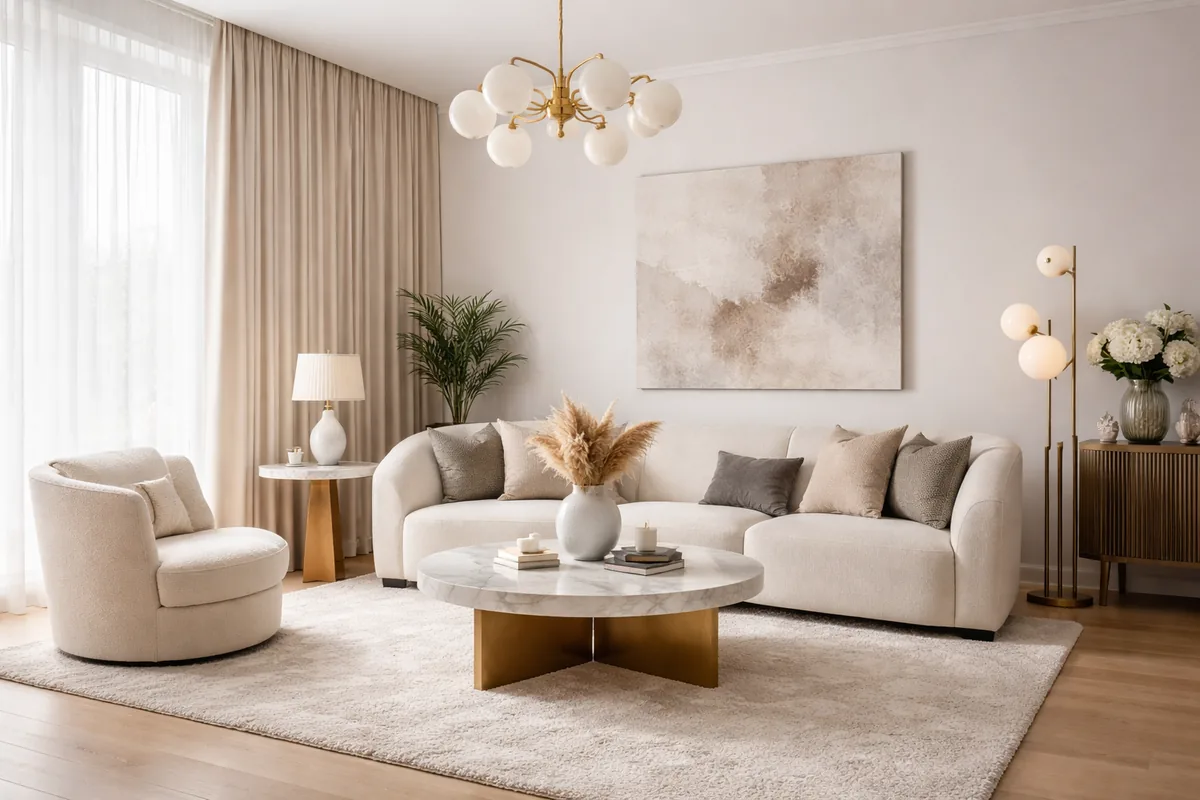 Comment intégrer mobilier design, textiles élégants et éclairage raffiné dans votre décoration intérieure