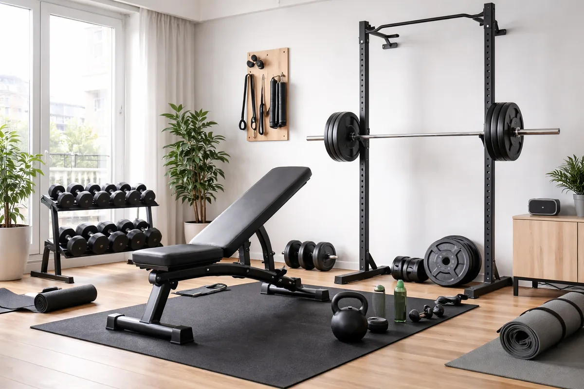 Quel matériel de musculation essentiel pour un home gym dans un petit appartement ?