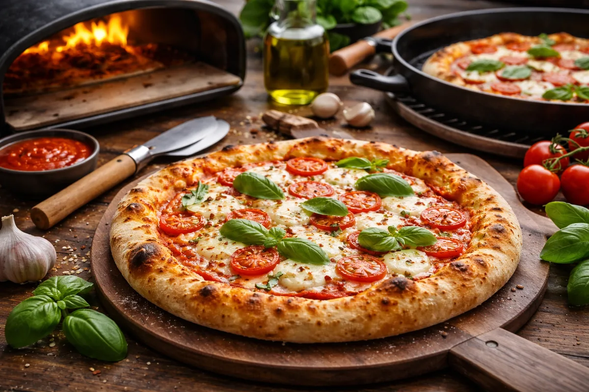 Comment réaliser une pizza maison avec des techniques de cuisson diversifiées