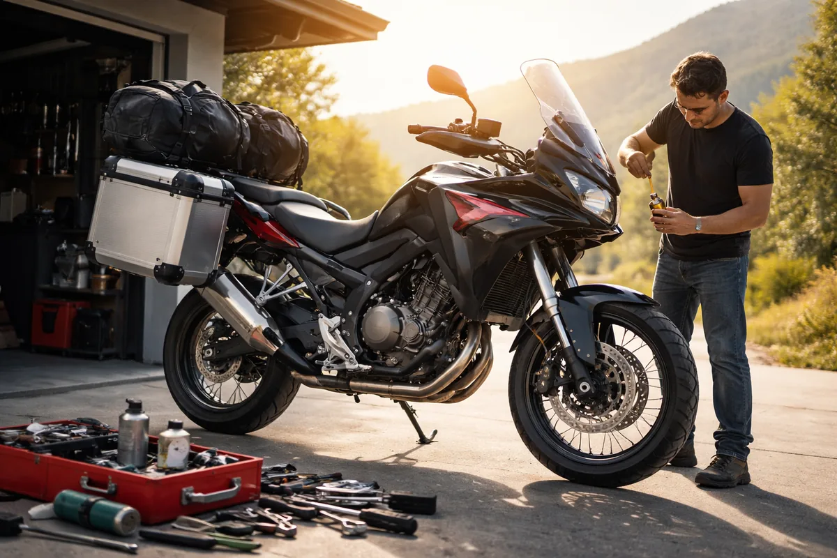 Quel entretien prévoir pour les motos avant un long trajet ?